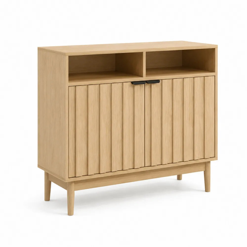 Sideboard Eichenholz Hellbraun 120x40x90 cm