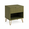 Nachttisch Grün MDF Metall 50x40x35 cm